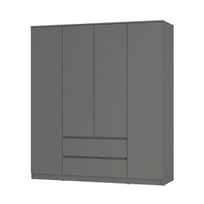 Шкаф 4-х створчатый Симпл ШК-13 (графит) в Урае - uray.mebel24.online | фото