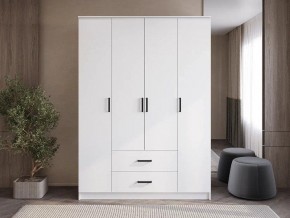 Шкаф 4-х створчатый Титан (белый) в Урае - uray.mebel24.online | фото 1