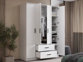 Шкаф 4-х створчатый Титан (белый) в Урае - uray.mebel24.online | фото 4