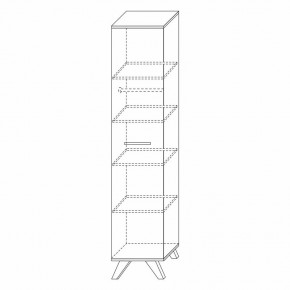 Шкаф 400 Вега Скандинавия в Урае - uray.mebel24.online | фото 4
