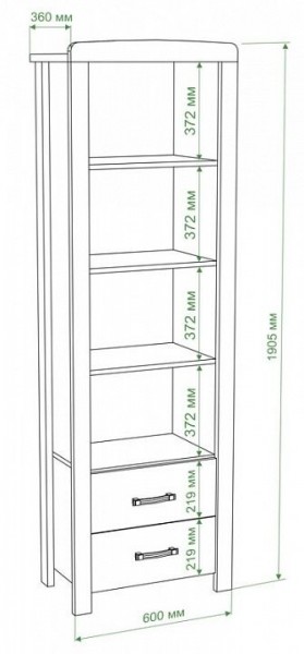 Шкаф для белья Бартоло ВТД-ГФ в Урае - uray.mebel24.online | фото 2