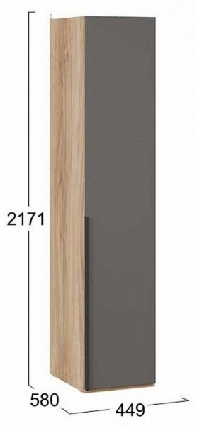 Шкаф для белья Порто СМ-393.07.001 в Урае - uray.mebel24.online | фото 3