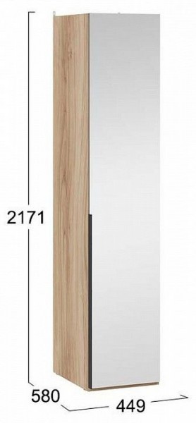 Шкаф для белья Порто СМ-393.07.002 в Урае - uray.mebel24.online | фото 4