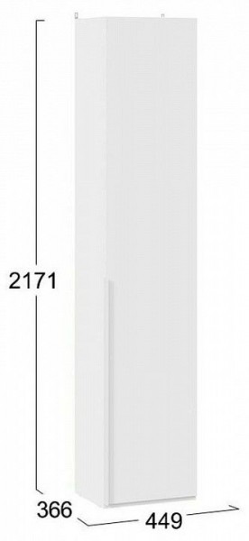 Шкаф для белья Порто СМ-393.07.211 в Урае - uray.mebel24.online | фото 12