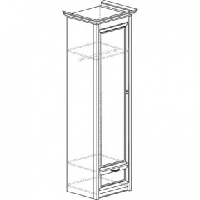 Шкаф для одежды 1-дверный №660 "Флоренция" Дуб оксфорд в Урае - uray.mebel24.online | фото 3