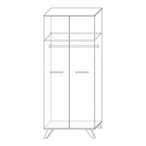 Шкаф для одежды 800 Вега Скандинавия в Урае - uray.mebel24.online | фото 7