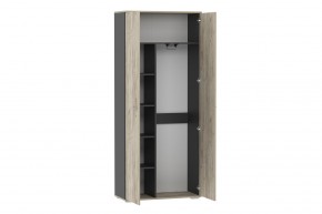 Шкаф для одежды НМ 040.42 "Санти" (Антрацит/Крафт Серый) в Урае - uray.mebel24.online | фото 2