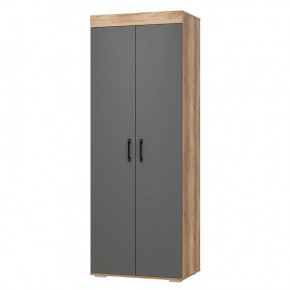 Шкаф двухстворчатый Прима ШК-03 (Графит/Дуб каньон) в Урае - uray.mebel24.online | фото