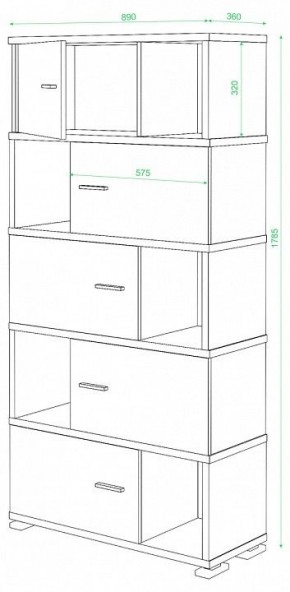 Шкаф комбинированный Домино СБ-30/5 в Урае - uray.mebel24.online | фото 2
