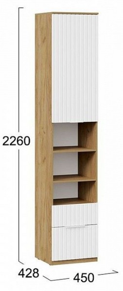 Шкаф комбинированный Хилтон Исп. 2 в Урае - uray.mebel24.online | фото 8