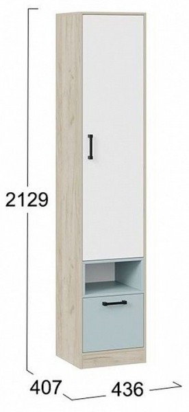 Шкаф комбинированный Оливер 401.002.000 в Урае - uray.mebel24.online | фото 3