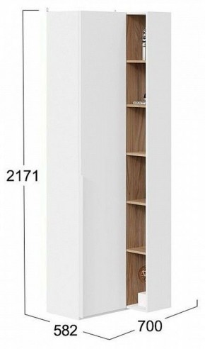 Шкаф комбинированный Порто СМ-393.21.024 в Урае - uray.mebel24.online | фото 2