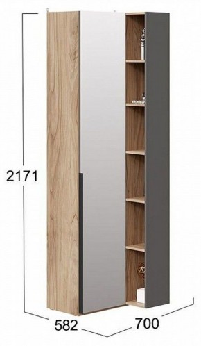 Шкаф комбинированный Порто СМ-393.21.025 в Урае - uray.mebel24.online | фото 2