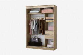 Шкаф-купе Бабочка 1.5 серия Альянс (дуб сонома) в Урае - uray.mebel24.online | фото 2