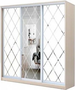 Шкаф-купе ХИТ 22-20/2-666 РОМБ БОЛЬШОЙ МАТОВЫЙ в Урае - uray.mebel24.online | фото