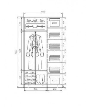 Шкаф-купе ХИТ 22-4-12-66 (420) в Урае - uray.mebel24.online | фото 5