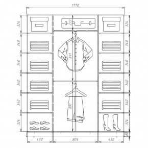 Шкаф-купе ХИТ 22-4-20/2-777 (420) в Урае - uray.mebel24.online | фото 2