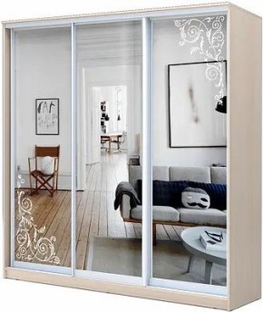 Шкаф-купе ХИТ 22-4-20-656 ОРНАМЕНТ в Урае - uray.mebel24.online | фото
