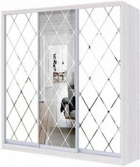 Шкаф-купе ХИТ 24-18/2-666 РОМБ БОЛЬШОЙ МАТОВЫЙ в Урае - uray.mebel24.online | фото