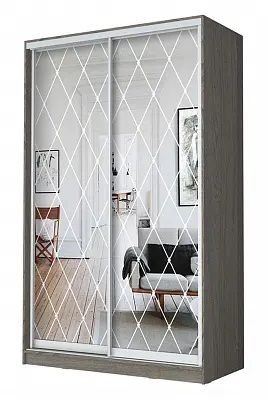 Шкаф-купе ХИТ 24-4-12/2-66 РОМБ БОЛЬШОЙ в Урае - uray.mebel24.online | фото