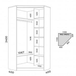 Шкаф-купе ХИТ-У-24-4-55 в Урае - uray.mebel24.online | фото 3