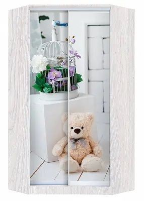Шкаф-купе ХИТ-У-L-24-64-77 МИШКА В ИНТЕРЬЕРЕ в Урае - uray.mebel24.online | фото