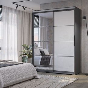 Шкаф-купе Крафт-6 1.6 м ШКК-06 (графит) в Урае - uray.mebel24.online | фото