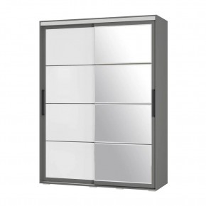 Шкаф-купе Крафт-6 1.6 м ШКК-06 (графит) в Урае - uray.mebel24.online | фото 3