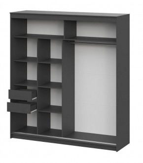 Шкаф-купе ШКП 3 МАКС (2000) Графит серый в Урае - uray.mebel24.online | фото 3