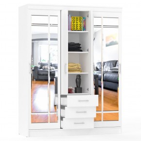 Шкаф-купе СВК-1700, цвет белый, ШхГхВ 170х61х220 см. в Урае - uray.mebel24.online | фото 3