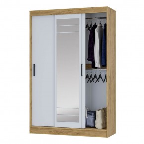Шкаф-купе Тео ШКК-02 (крафт/белый) в Урае - uray.mebel24.online | фото 3
