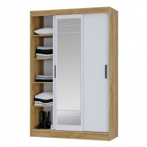 Шкаф-купе Тео ШКК-02 (крафт/белый) в Урае - uray.mebel24.online | фото 4