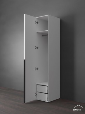Шкаф Linnea MHR-1-3 2050х400х510 (Белый-М 11.1.2) в Урае - uray.mebel24.online | фото 5