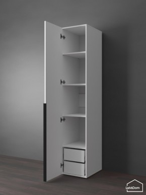 Шкаф Linnea MHR-1-3 2050х400х510 (Белый-М 11.1.2) в Урае - uray.mebel24.online | фото 5