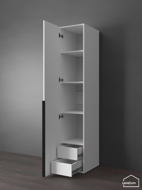 Шкаф Linnea MHR-1-3 2050х400х510 (Белый-М 11.1.2) в Урае - uray.mebel24.online | фото 6