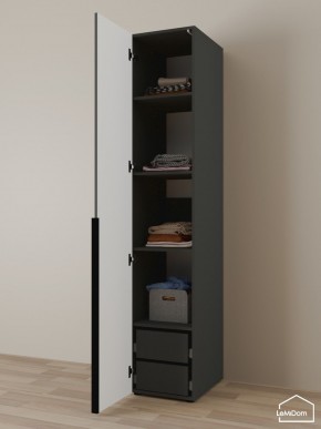 Шкаф Linnea MHR-1-4 2050х400х510 (Графит-М 11.1.25) в Урае - uray.mebel24.online | фото 5