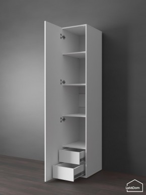 Шкаф Linnea MHR-1PO-4 2050х400х510 (Белый-М 11.1.2) в Урае - uray.mebel24.online | фото 4