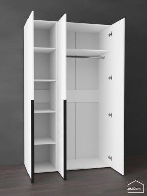 Шкаф Linnea MHR-3-1 2050х1200х510 (Белый-М 11.1.1) в Урае - uray.mebel24.online | фото 4