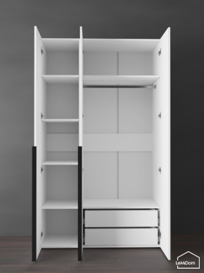 Шкаф Linnea MHR-3-2 2050х1200х510 (Белый-М 11.1.1) в Урае - uray.mebel24.online | фото 5