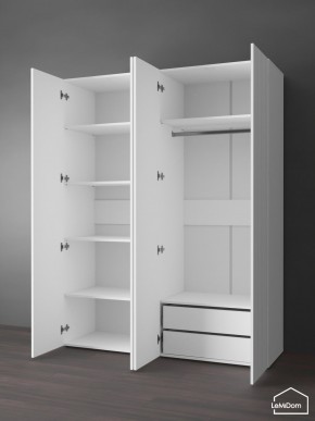 Шкаф Linnea MHR-4PO-2 2050х1600х510 (Белый-М 11.1.1) в Урае - uray.mebel24.online | фото 5