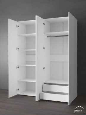 Шкаф Linnea MHR-4PO-2 2050х1600х510 (Белый-М 11.1.2) в Урае - uray.mebel24.online | фото 6