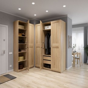 Шкаф МАКС двухдверный широкий, цвет Дуб Сонома в Урае - uray.mebel24.online | фото 4