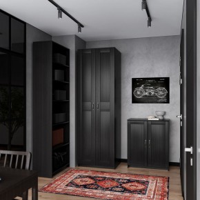 Шкаф МАКС двухдверный широкий, цвет Дуб Венге в Урае - uray.mebel24.online | фото 4