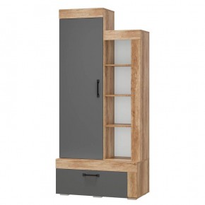Шкаф многофункциональный Прима ШК-18 (Графит/Дуб каньон) в Урае - uray.mebel24.online | фото