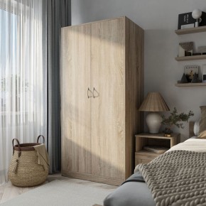 Шкаф ПЕГАС двухдверный, цвет Дуб Сонома в Урае - uray.mebel24.online | фото 4