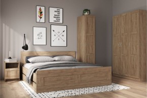 Шкаф ПЕГАС однодверный с рамочным фасадом, цвет Дуб Сонома в Урае - uray.mebel24.online | фото 4
