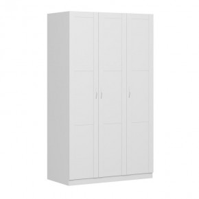 Шкаф ПЕГАС трехдверный с рамочным фасадом, цвет белый в Урае - uray.mebel24.online | фото