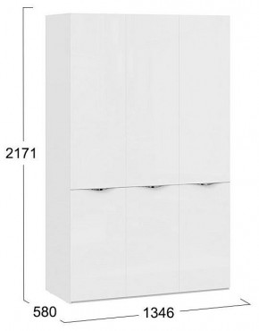 Шкаф платяной Глосс СМ-319.07.431 в Урае - uray.mebel24.online | фото 4