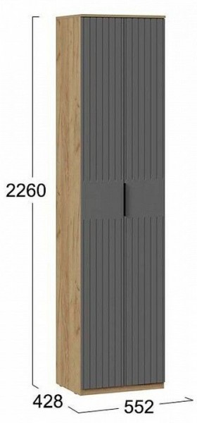 Шкаф платяной Хилтон Исп. 2 в Урае - uray.mebel24.online | фото 6