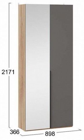 Шкаф платяной Порто СМ-393.07.225 в Урае - uray.mebel24.online | фото 3